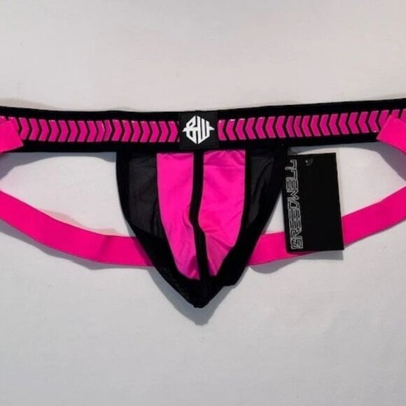 BREEDWELL Size X-Large Daycralwer Athletic Supporter -Neon Pink/Black/White - Picture 4 of 11